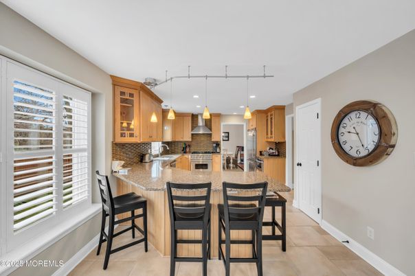 Interior, Kitchen, Pendant Lights, Recessed Lighting, Stainless Steel Appliances