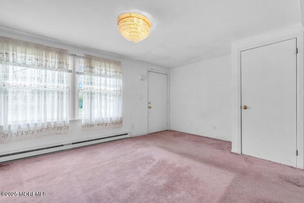 Chandelier, Empty room, Interior