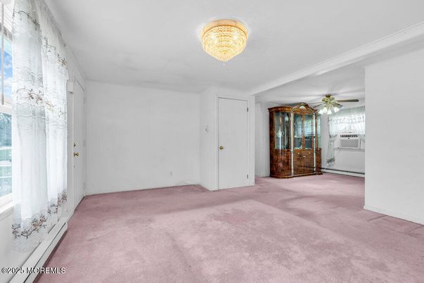 Chandelier, Empty room, Interior