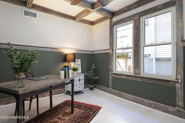 Home Office, Interior, Wooden Beams, Wood Texture Flooring