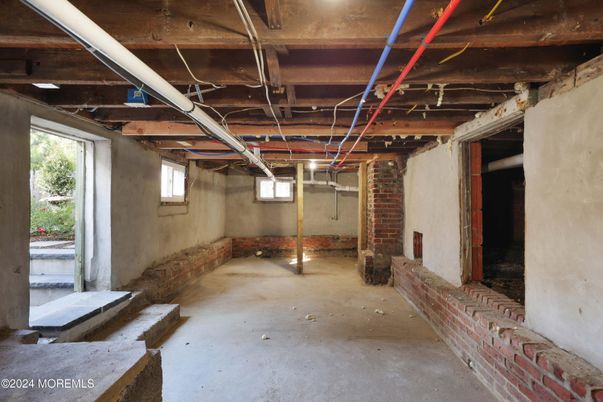 Interior, Stone Walls, Wooden Beams