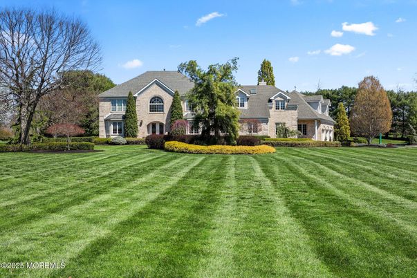 Attached, Backyard, Exterior, Facade, Brick Facade, French Provincial