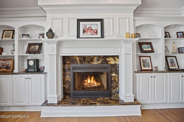 Fireplace, Interior, Wood Texture Flooring