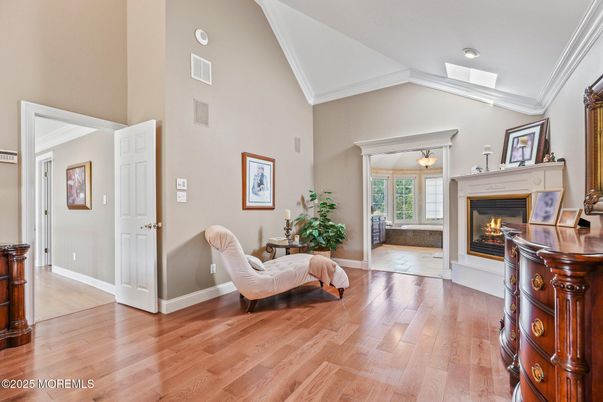 Fireplace, Interior, Wood Texture Flooring