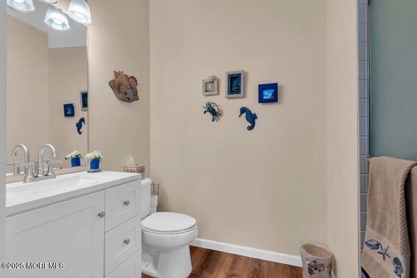 Bathroom, Interior, Wood Texture Flooring
