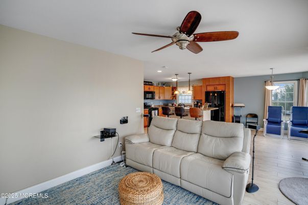 Dining room, Interior, Kitchen, Living room, Pendant Lights, Recessed Lighting, Wood Texture Flooring