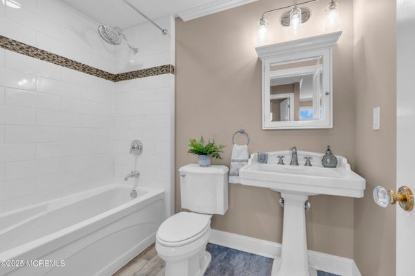 Bathroom, Interior, Wood Texture Flooring