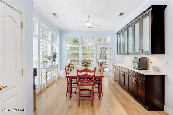 Dining room, Interior, Wood Texture Flooring