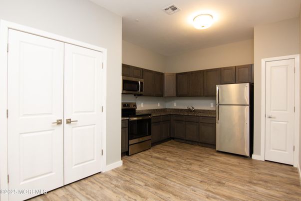 Interior, Kitchen, Wood Texture Flooring