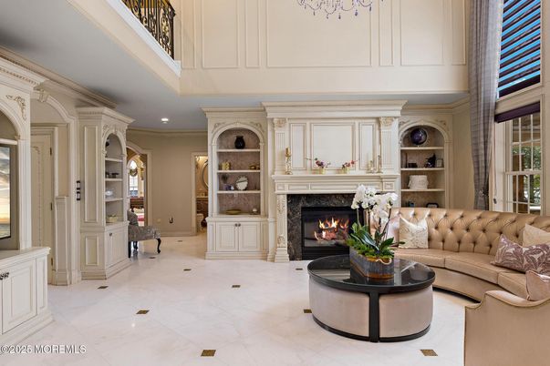 Fireplace, Interior, Living room, Recessed Lighting