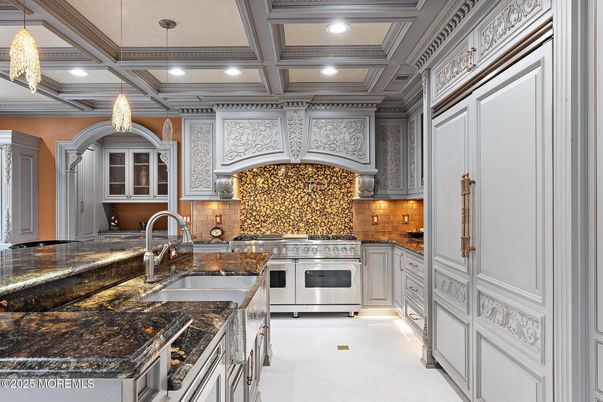 Interior, Kitchen, Pendant Lights, Recessed Lighting, Stainless Steel Appliances