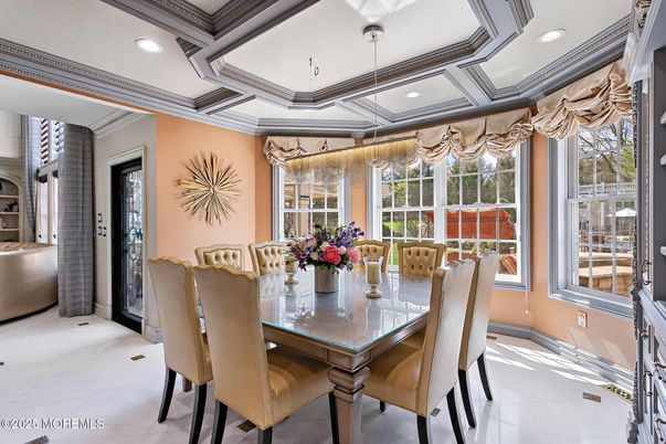 Dining room, Interior, Recessed Lighting