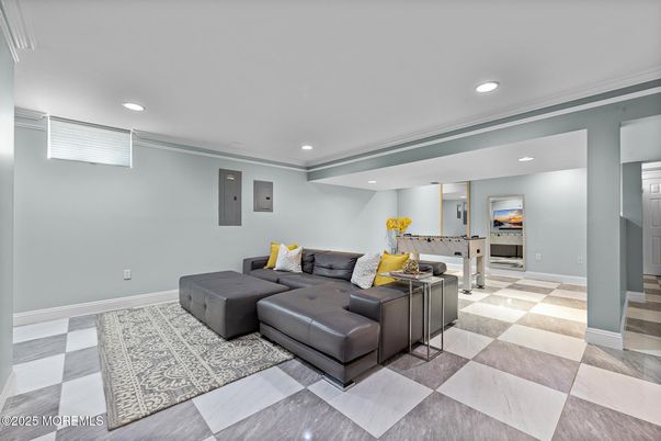 Interior, Living room, Recessed Lighting