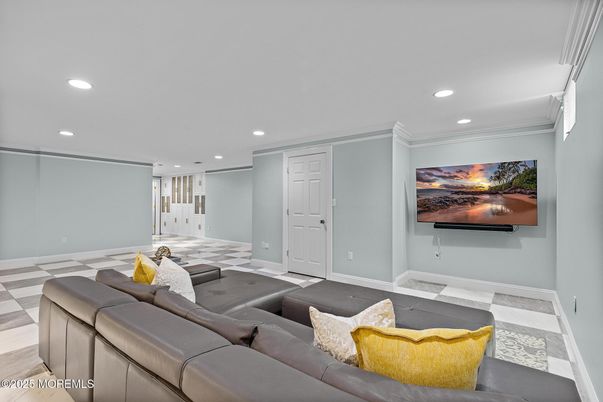 Interior, Living room, Recessed Lighting