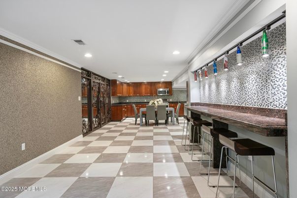 Dining room, Interior, Kitchen, Recessed Lighting