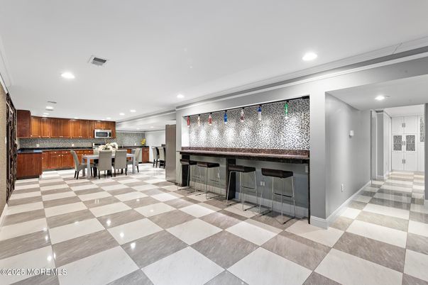 Dining room, Interior, Kitchen, Recessed Lighting