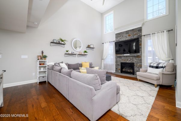 Fireplace, Interior, Living room, Wood Texture Flooring