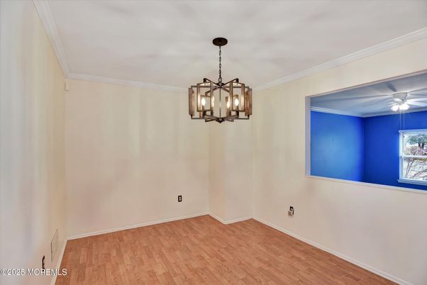 Empty room, Interior, Pendant Lights, Wood Texture Flooring