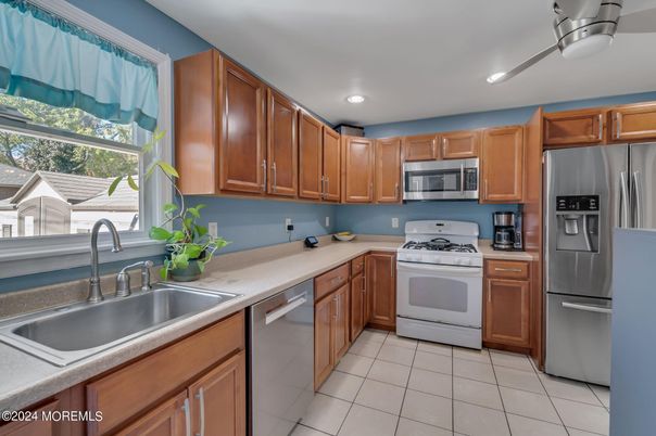 Interior, Kitchen, Recessed Lighting, Stainless Steel Appliances