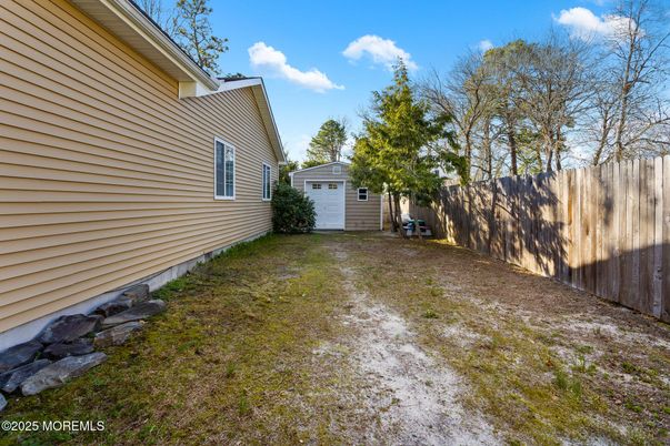 Backyard, Detached Garage, Exterior