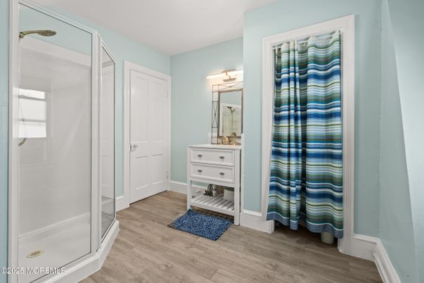 Bathroom, Interior, Wood Texture Flooring