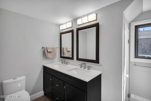 Bathroom, Dual Sink Vanities, Interior, Wood Texture Flooring