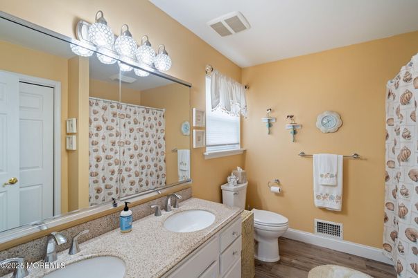 Bathroom, Interior, Wood Texture Flooring