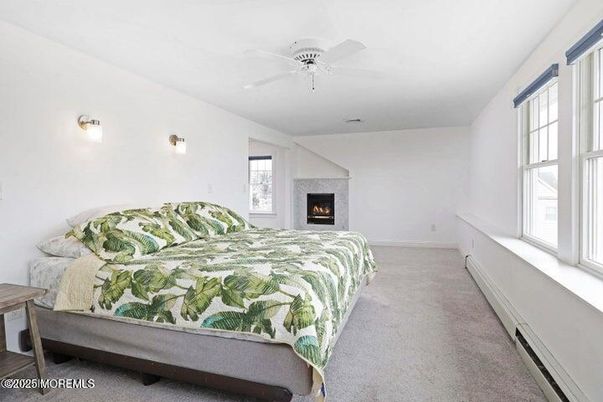 Bedroom, Fireplace, Interior