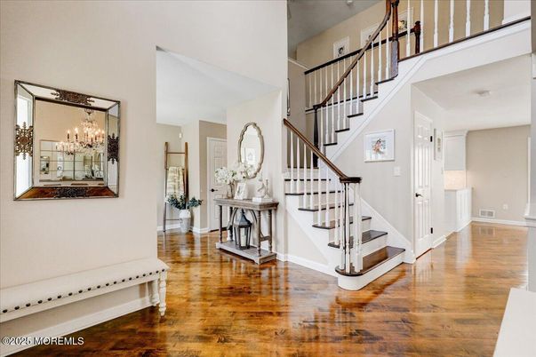 Chandelier, Interior, Wood Texture Flooring