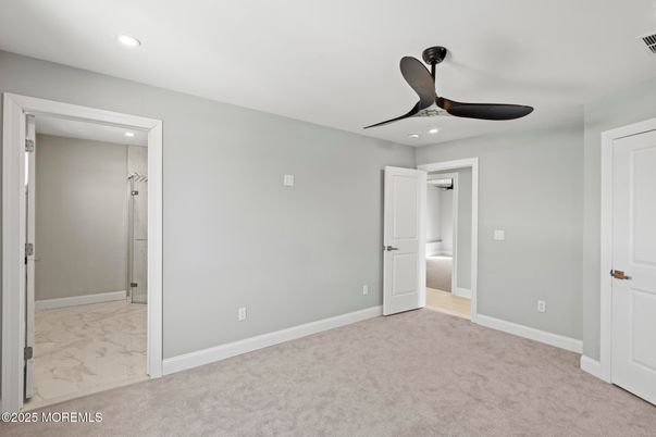 Bathroom, Empty room, Interior, Marble, Recessed Lighting