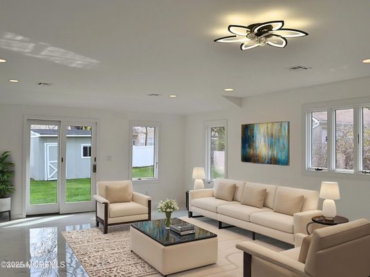 Interior, Living room, Recessed Lighting