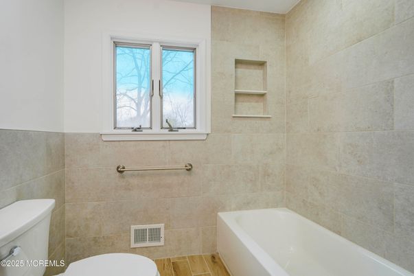 Bathroom, Interior, Wood Texture Flooring
