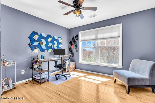 Home Office, Interior, Wood Texture Flooring