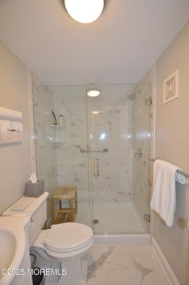 Bathroom, Glass Shower, Interior, Marble, Marble Walls