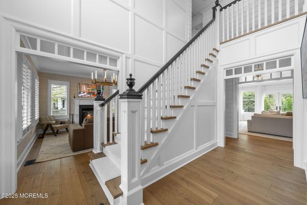 Fireplace, Interior, Wood Texture Flooring