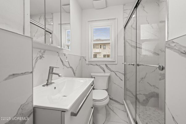 Bathroom, Glass Shower, Interior, Marble, Marble Walls