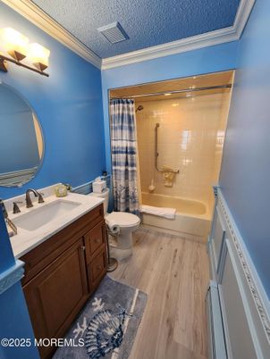 Bathroom, Interior, Wood Texture Flooring