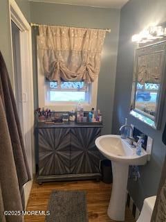 Bathroom, Interior, Wood Texture Flooring