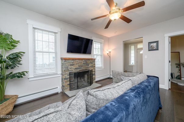 Fireplace, Interior, Wood Texture Flooring