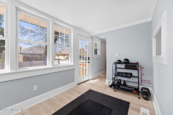 Fitness Equipment, Interior, Wood Texture Flooring