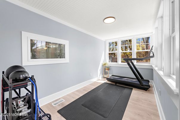Fitness Equipment, Interior, Wood Texture Flooring
