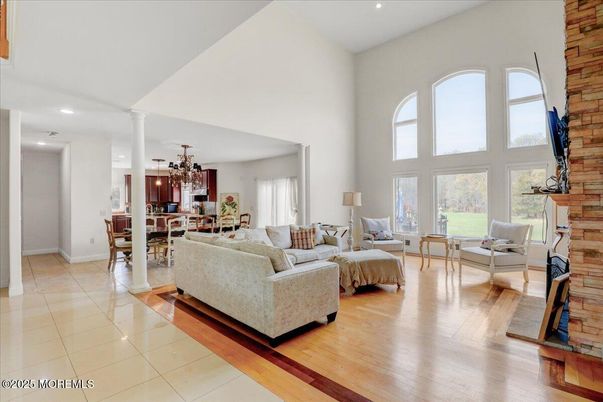 Dining room, Interior, Kitchen, Living room, Pendant Lights, Recessed Lighting, Wood Texture Flooring