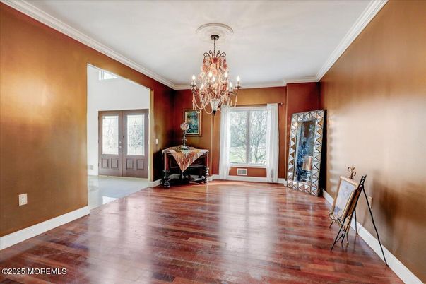 Chandelier, Interior, Wood Texture Flooring