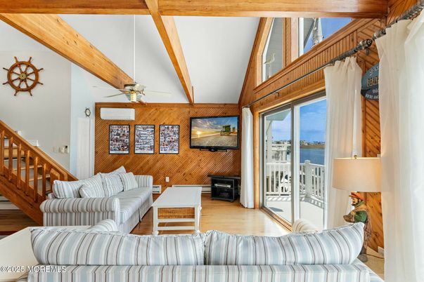 Interior, Living room, Wooden Beams, Wood Texture Flooring, Wooden Walls