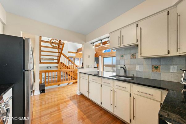 Interior, Kitchen, Wood Texture Flooring
