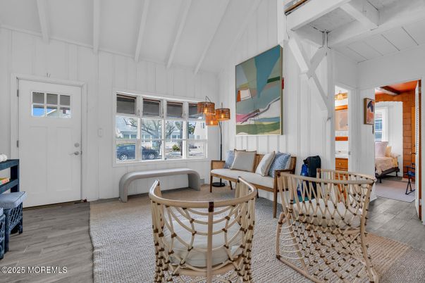 Interior, Living room, Pendant Lights, Wood Texture Flooring