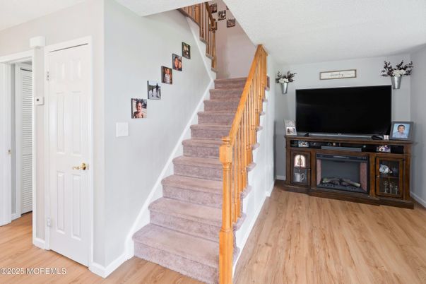 Fireplace, Interior, Wood Texture Flooring