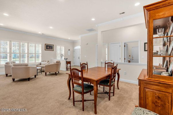Dining room, Interior, Living room, Recessed Lighting