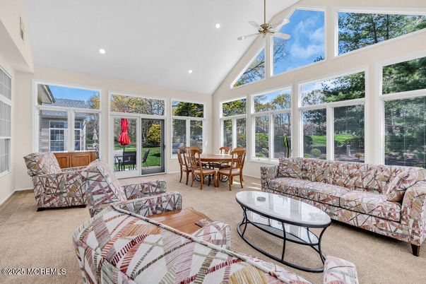Dining room, Interior, Living room, Recessed Lighting, Sun Room