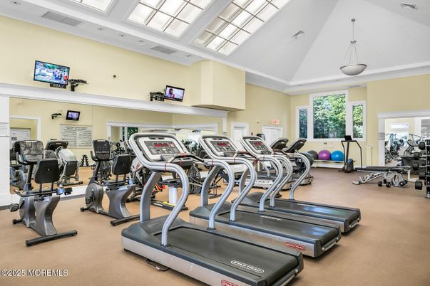 Fitness Equipment, Gym, Interior, Pendant Lights
